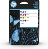 HP 953 4-pack - Origineel - Kleur & Zwart + Instant Ink tegoed