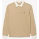 Lacoste Relaxed Fit Poloshirt lange mouw beige, Effen