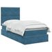 vidaXL Opslag bed met matras Donkerblauw 90 x 200 cm Fluweel