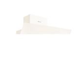 Wiggo WE-E613G(W) - Hotte inclinée - 60cm - Verre blanc