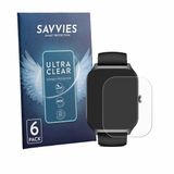 Savvies Screenprotector voor Kriutefy Smartwatch 1.83" - Folie Beschermfolie transparant 6 Stuks
