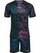 Hummel Hmlblaze club 26 set van gerecycled polyester met grafische print – black/pink