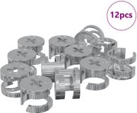 vidaXL - Cam-lockmoeren - 12 stuks - Zilver - Metaal