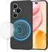 Techsuit Hoesje geschikt voor HONOR 400 Pro - Soft Flex Silicone Back Cover - Geschikt voor MagSafe - Black