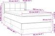 vidaXL Boxspring bed met matras - fluweel zwart 90x200 cm