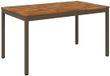 vidaXL Acacia Houten Tuin Eettafel Natuurlijk en Koffie 141 x 80,5 x 75 cm