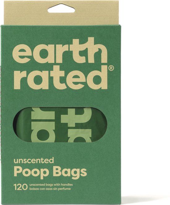 Earth Rated Poepzakjes Met Handvat - Hondenpoepzakjes - 120