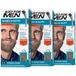 Just for Men Couleur Barbe M25 Barbe et Moustache pour Homme, Brun Clair, Teinture, Élimine les Cheveux Gris, avec Peigne Applicateur, 3 Pièces