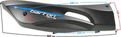 Falcon Bande d'entrée droite, noir et bleu, adapté pour le Falcon 50 et le Falcon 125 2 E5