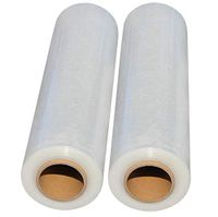 2 Kodiak 2 rollen stretchfolie verpakkingsfolie verhuisfolie 23 micron ca. 1,5 kg per rol transparant
