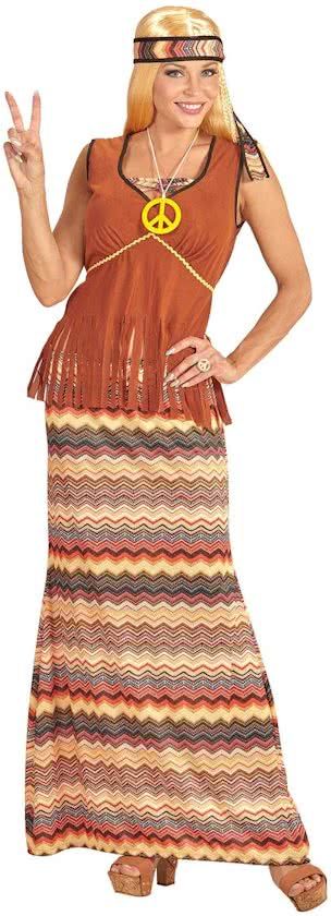 Generik Lang hippie kostuum voor vrouwen - Verkleedkleding - Maat XL