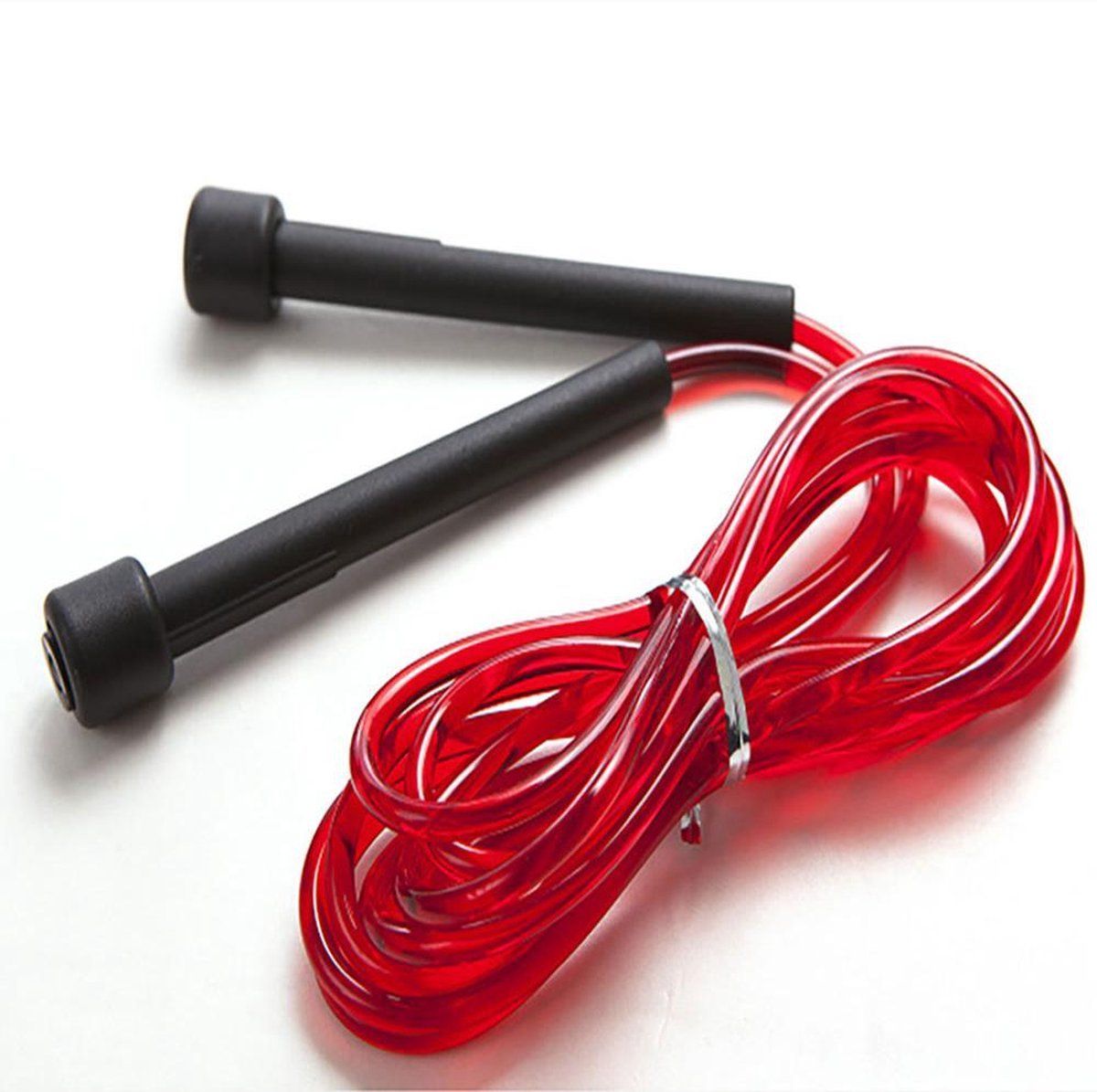 DW4Trading Springtouw - Fitness, Boksen - 2,8 Meter - Rood - PVC