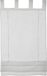 GARDINIA Vouwgordijn, transparante voile stof, lussen, wit, 90 x 140 cm