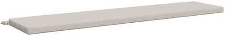 vidaXL Coussin de banc SOEST 100% Polyester Blanc 170 x 40 x 5 cm