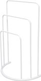 MSV Handdoeken rek badkamer - wit - chroom metaal - 50 x 75 x 26 cm