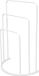 MSV Handdoeken rek badkamer - wit - chroom metaal - 50 x 75 x 26 cm