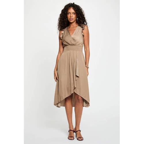 Morgan jurk taupe