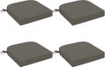 vidaXL - 4-delige zitkussens SOEST - 100% Polyester - Grijs