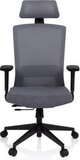 hjh OFFICE Captivo Professionele bureaustoel - Grijs - stof / netstof