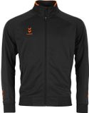 Hummel Tulsa Full Zip Top - Zwart/Oranje - Maat XL