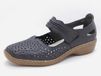 Rieker Dames Bandschoen - 41390-14 Blauw - Maat 42