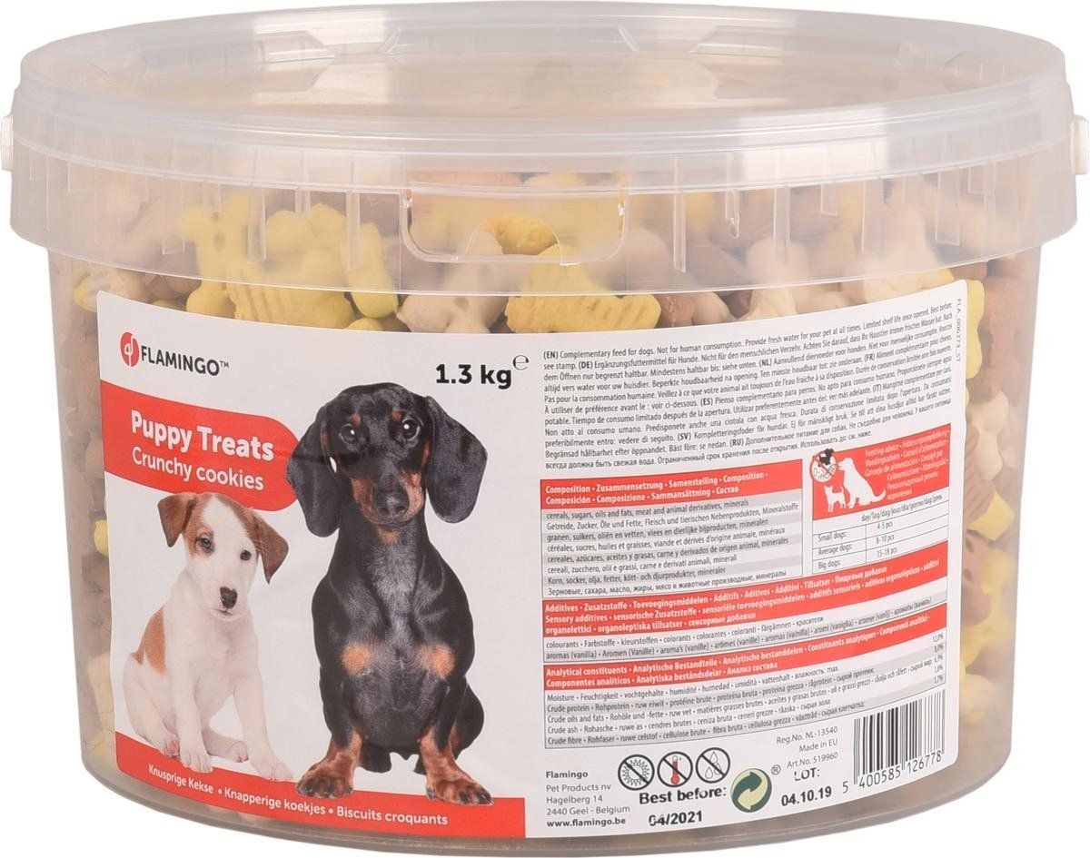 FLAMINGO Hondensnack Koekjes Crunch Puppy Treats 1300 gr - 1300 gr