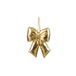 Mica Decorations Décoration de sapin - Nœud papillon 15cm en polyester, couleur or 1 pièce