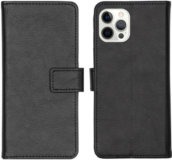 imoshion Luxe Bookcase voor de Apple iPhone 12 Pro Max - Zwart