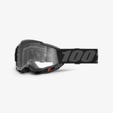 100% Accuri 2 crossbril - zwart frame, helder vizier