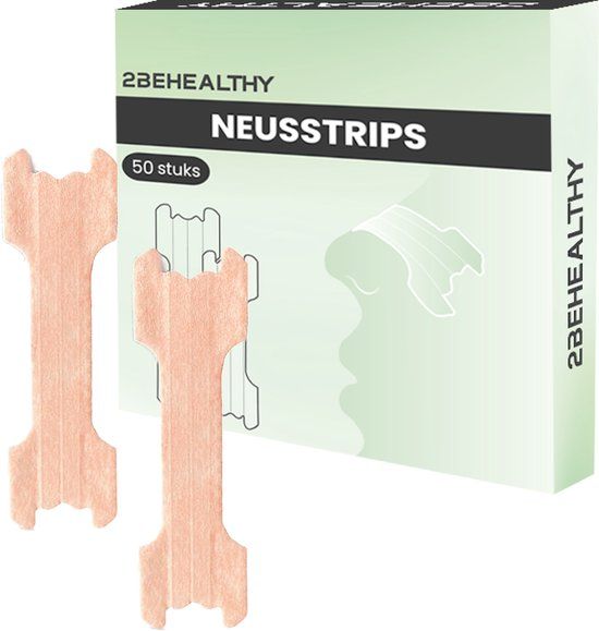 2BEHOME 2BEHEALTHY Neusstrips - 50 Stuks - Beige