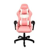 KUBO Gamerstoel, ergonomisch, hoofdsteun, gaslift niveau 4, maximaal comfort, kleur: roze, maximaal gewicht tot 130 kg