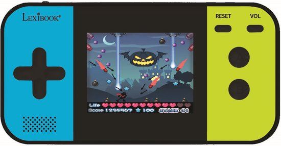 Compact Cyber Arcade® Pocket Gaming Console - Blauw - 250 Games