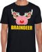 Bellatio Decorations Shoppartners Bv Foute Kerst t-shirt braindeer zwart voor heren M