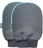 Scrubhandschoen 2 Stuks, Koreaanse Body Scrub tegen Dode Huid, Zwart