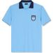OLYMP Casual Regular Fit korte-mouwen trui blauw, Effen