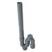 Wirquin 30724301 Sifon wasmachine PVC enkele kolf verticale uitgang, grijs