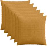 vidaXL Kussensloop 6 stuks Geel 80 x 80 cm Corduroy