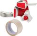 Benson Tape dispenser/houder - kunststof - incl. 2 rollen verpakkingstape