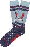 Jimmy Lion chaussettes unisexe hiver New Yorkers bleu