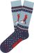 Jimmy Lion chaussettes unisexe hiver New Yorkers bleu