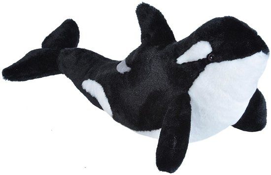 Wild Republic Orka - 30 cm - pluche - zwart/multi