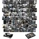 LOVEDMORE Fotocollageset voor esthetische wandafbeeldingen 100 foto's, zwart-wit esthetische posters voor muurdecoratie | VSCO Collage Kit Fotoprints | Donkere kamerdecoratiegeschenken voor jongens en