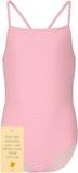 ZIGZAG Badeanzug Klaudia Kinderen Gestreept Roze-Wit Polyester/Polyamide Maat 140