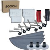 SQOON® set de remplacement pour Roborock Saros 10 - kit d'entretien 15 pièces pour aspirateur robot