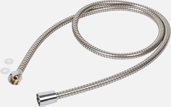 Merkloos / Sans marque Flexibele doucheslang - Zilver - 150 cm - Anti-knik