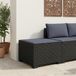 vidaXL Tuinbank met Kussen Rattan Look PP Antraciet