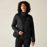 Regatta Marizion Dames Gevoerde Jas - Waterafstotend, Winddicht, Hiking, Zwart, Maat 42