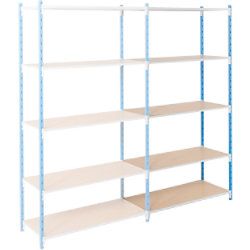 ARNO SPACE Vervolgelement 5 Blauw, lichtgrijs 125 x 80 x 200 cm