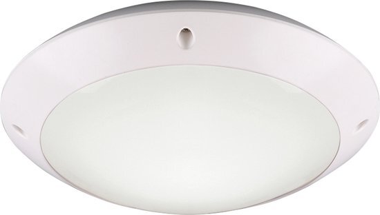 BES LED LED Plafondlamp - Trion Camiro - Opbouw Rond - Waterdicht IP54 - E27 Fitting - Mat Wit - Kunststof