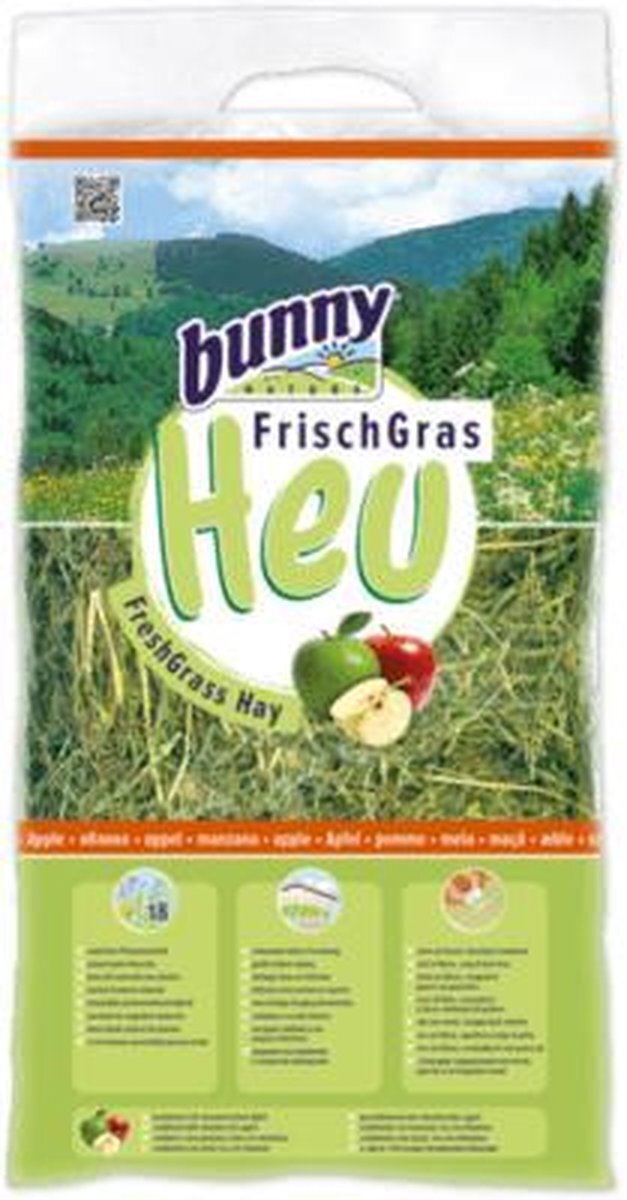 Bunny FrischGras Heu Apfel 500 g